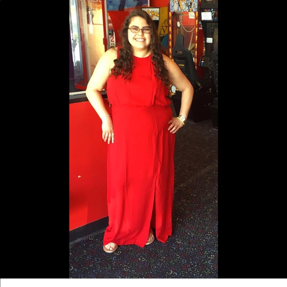 Red dress